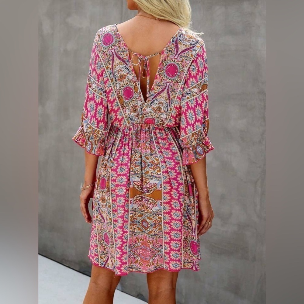 Boho all over  Print Tide back all sizes - Picture 3 of 5